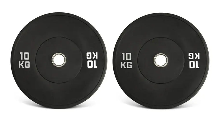 Gym Masters Barbell + Bumper Plates Set – 120 cm bar + 1,25 / 2,5 / 5 / 10 kg (per paar) - 10 kg bumper plates