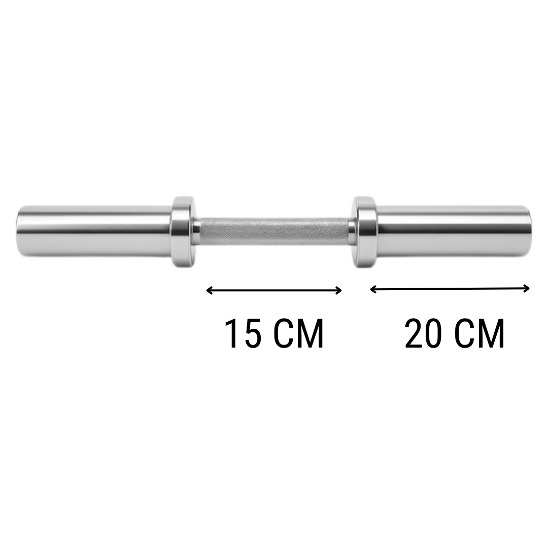 Olympische Dumbbell Set (2 stangen + 4 sluiters) – 50 mm