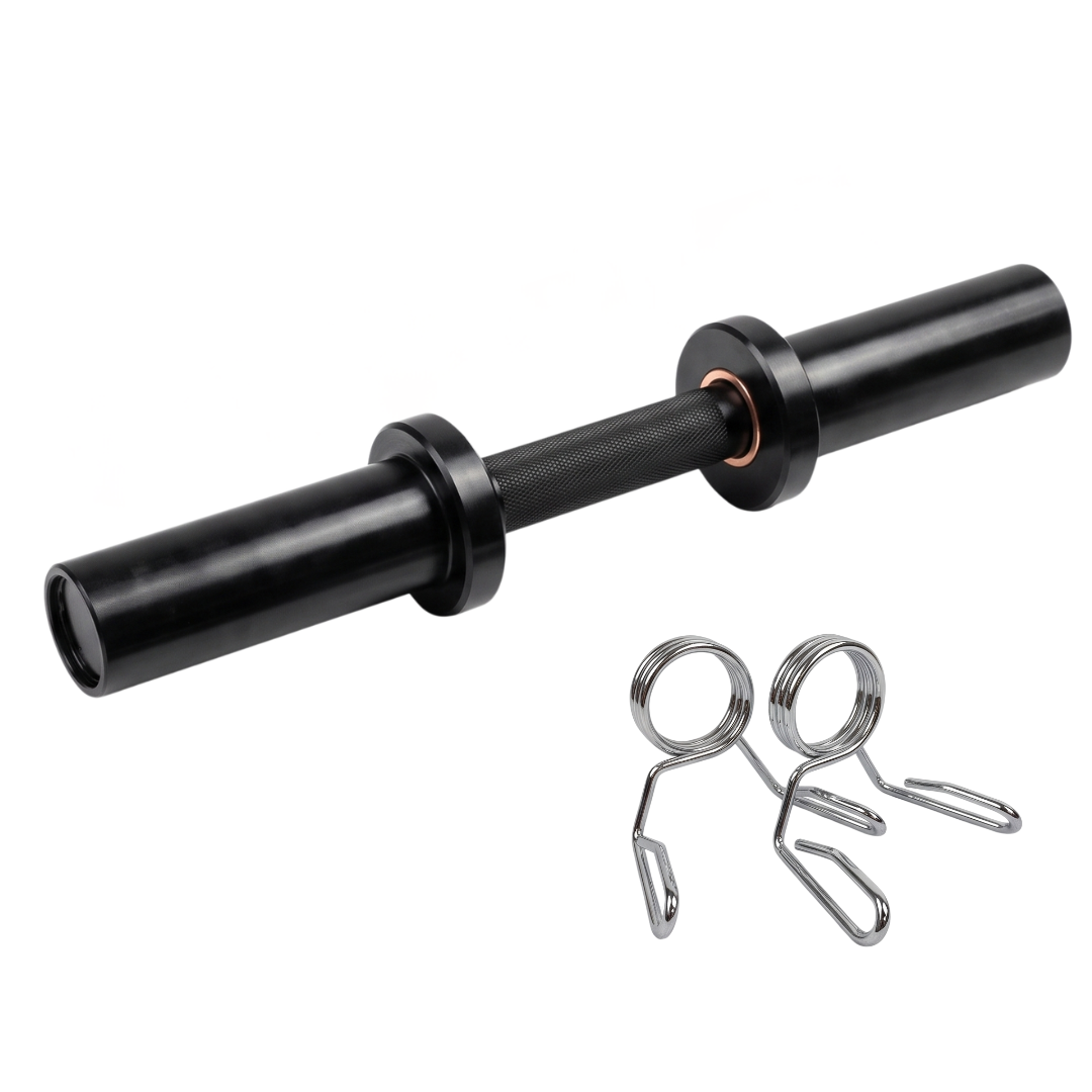 Olympische Dumbbell stang (50 mm) (1 stuk) - Inclusief clips