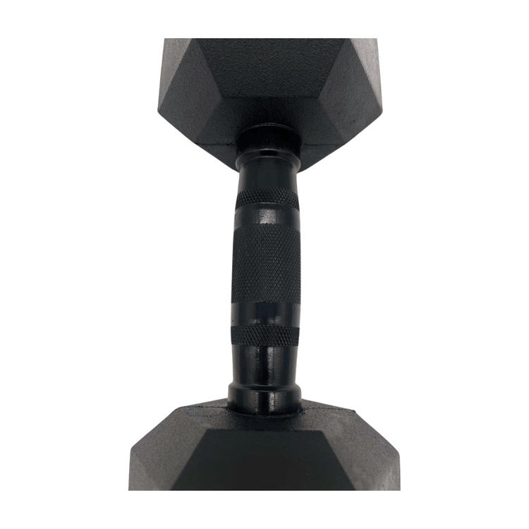 Set (2 stuks) Hexagon Dumbbells / hexa dumbbells 7,5 kg Zwart