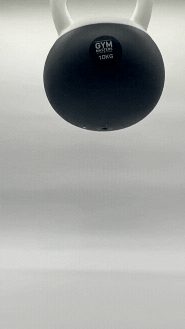 Zachte kettlebell 12 KG van Gym Masters, ontworpen voor veilige en comfortabele krachttraining.