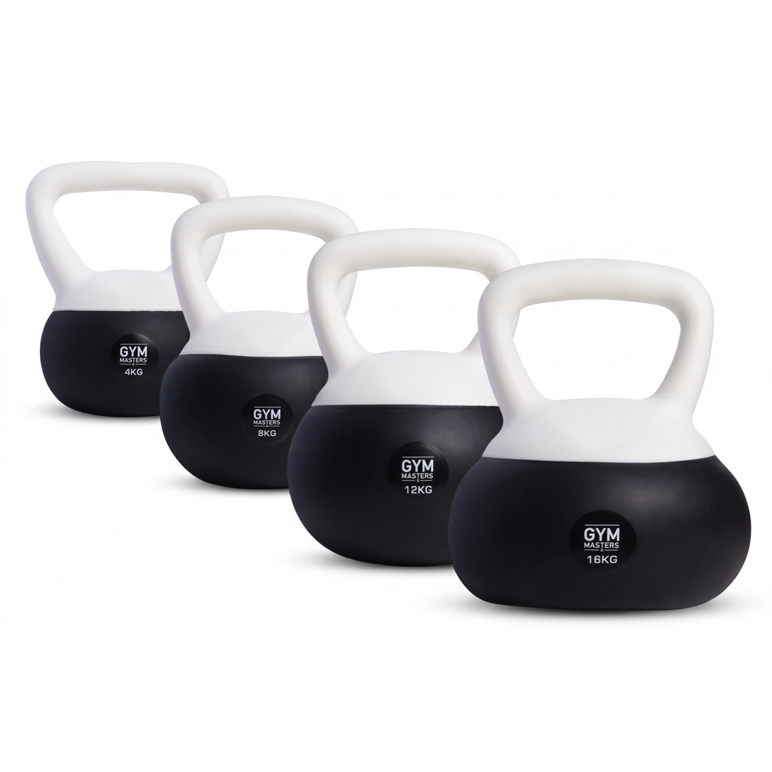 Zachte kettlebell set (4 stuks - 4, 8, 12 & 16 kg)