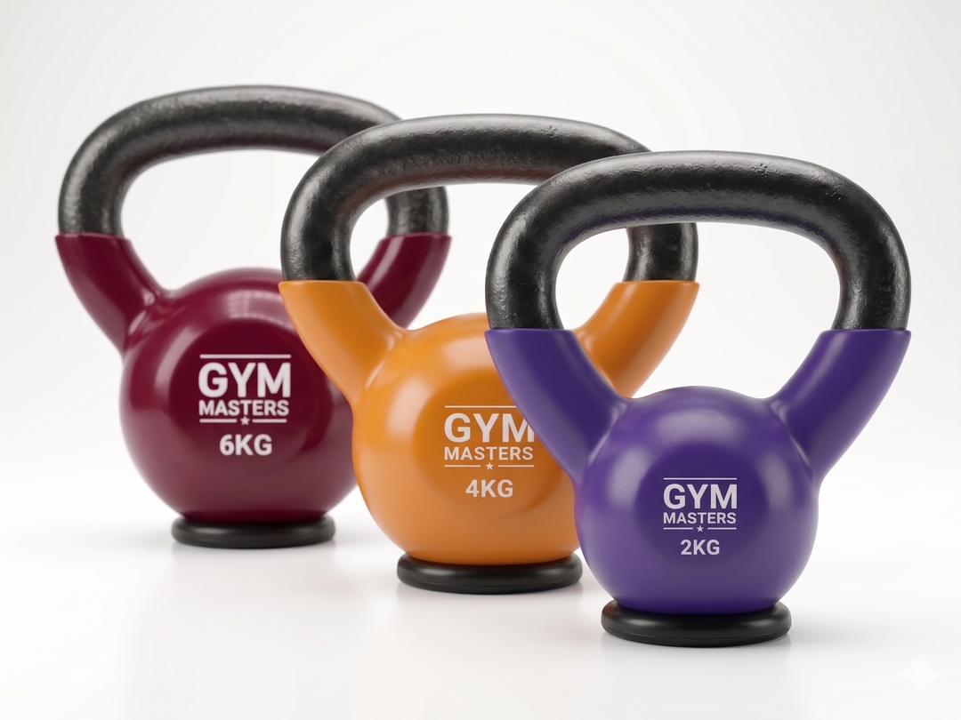 Gym Masters Kettlebell Set 2–4–6 KG – Vinyl