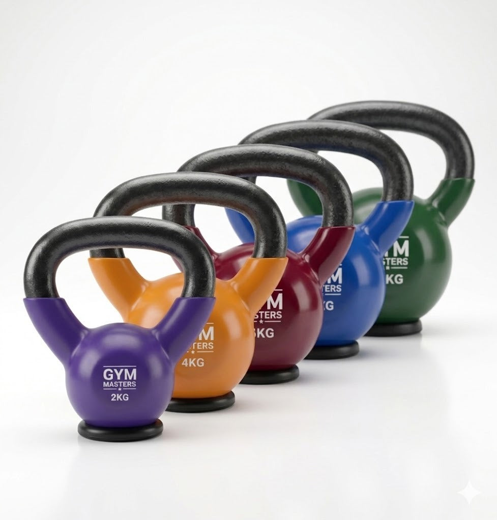 Gym Masters Kettlebell Set 2–4–6 - 8 - 10 KG – Vinyl