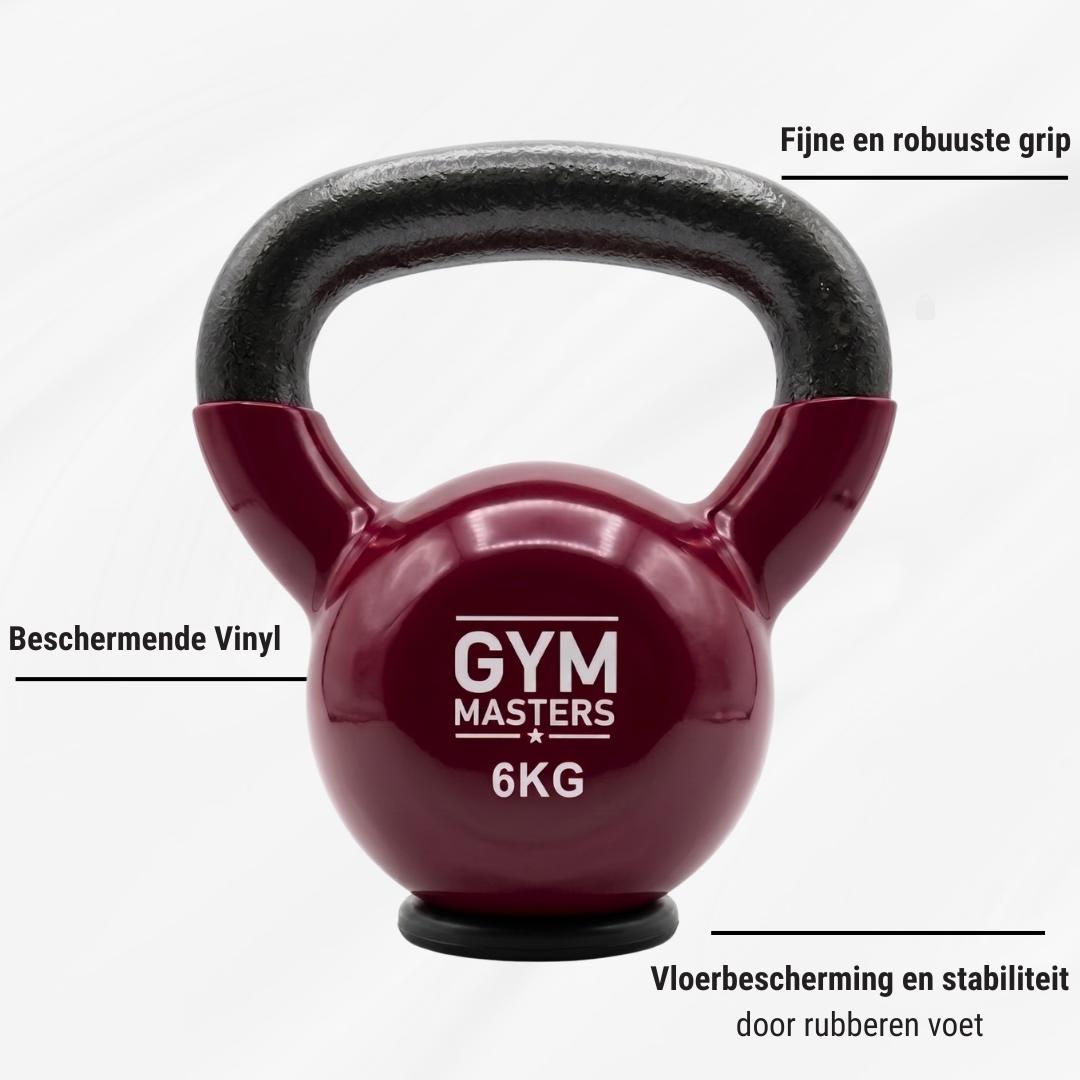 Gym Masters Kettlebell Set 2–4–6 KG – Vinyl