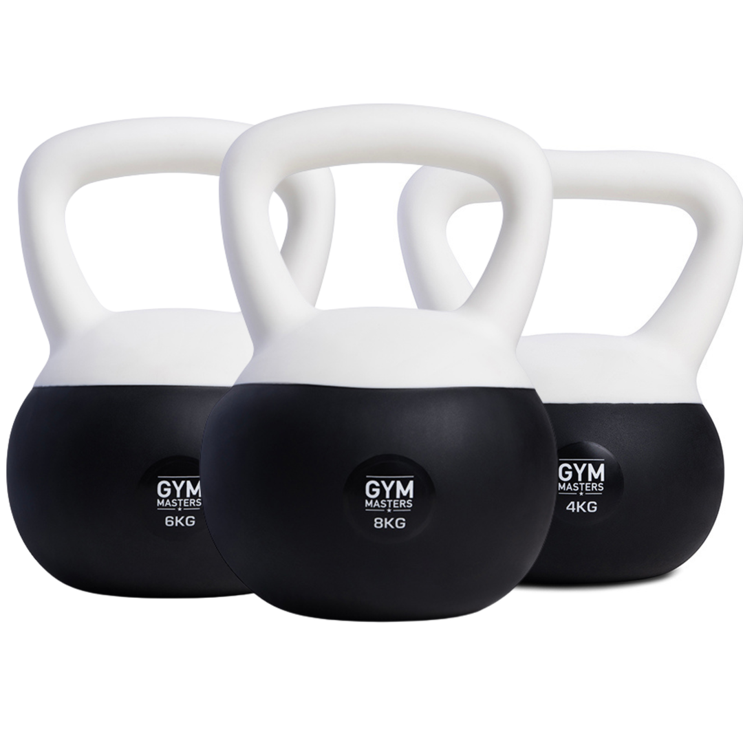 Zachte kettlebell set (3 stuks - 4,6 & 8kg)